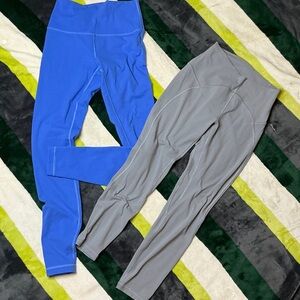 lululemon athletica Blue and Gray Leggings. Size 6